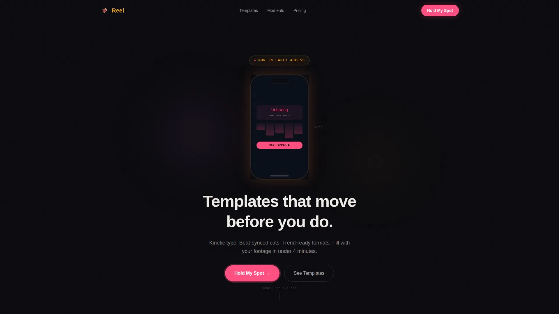Scroll-Triggered Pinterest Landing Page Template