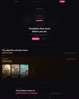 Scroll-Triggered Pinterest Landing Page Template