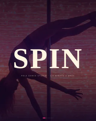 Electric Pole Dance Studio Landing Page Template