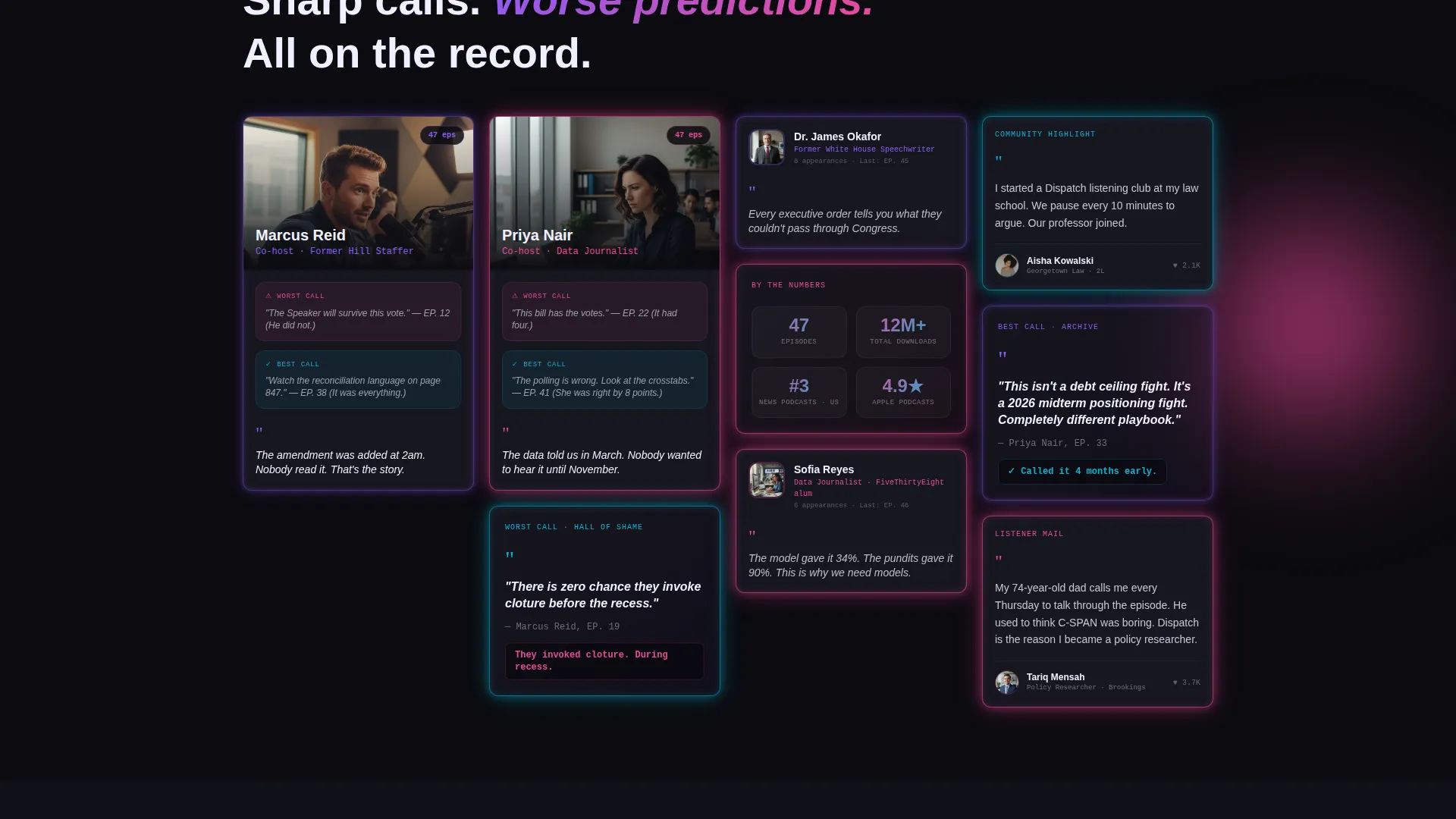 Politics Podcast Landing Page Template