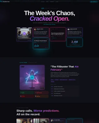 Politics Podcast Landing Page Template