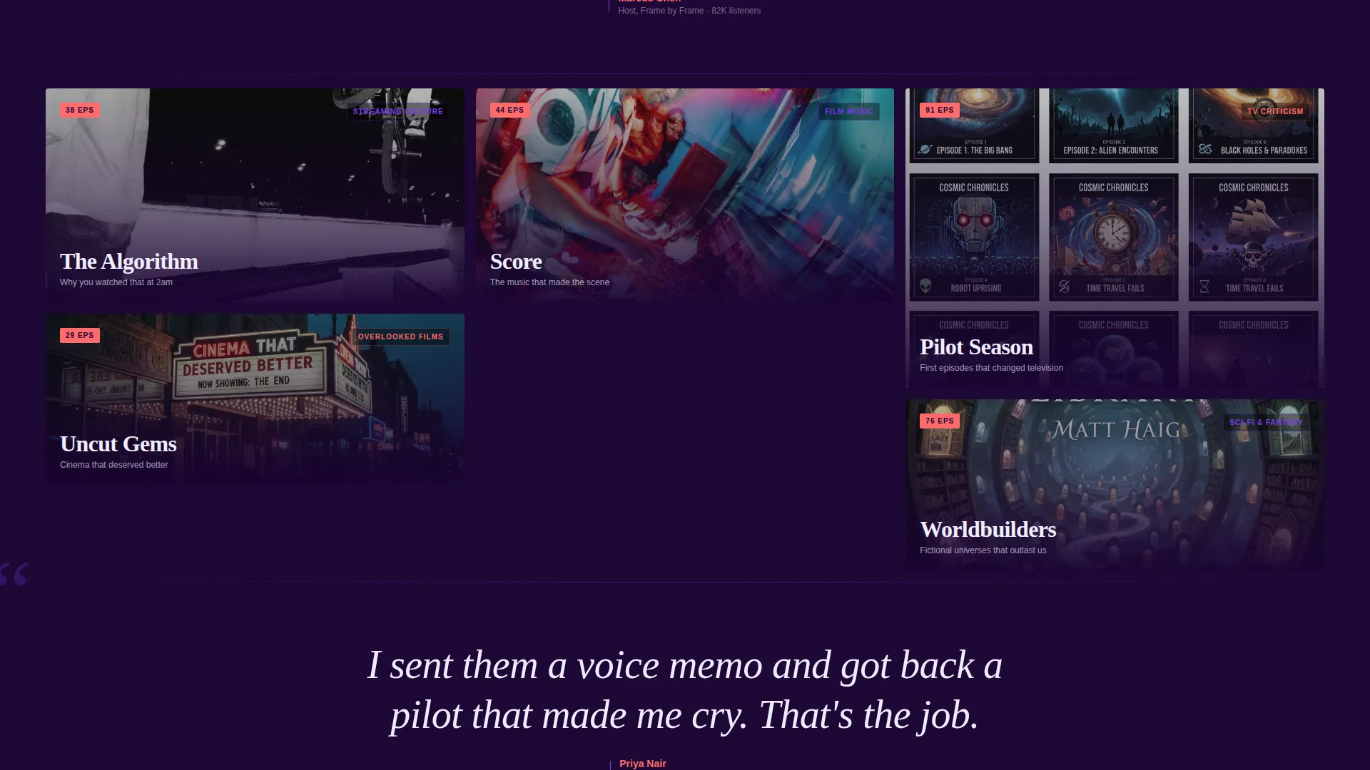 Bold Podcast Production Landing Page Template