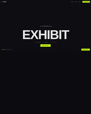 Immersive Pop-Up Art Exhibition Landing Page Template