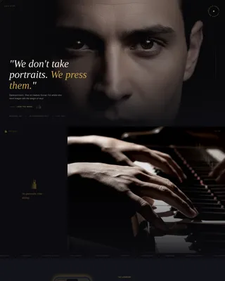 Cinematic Portrait Photography Landing Page Template