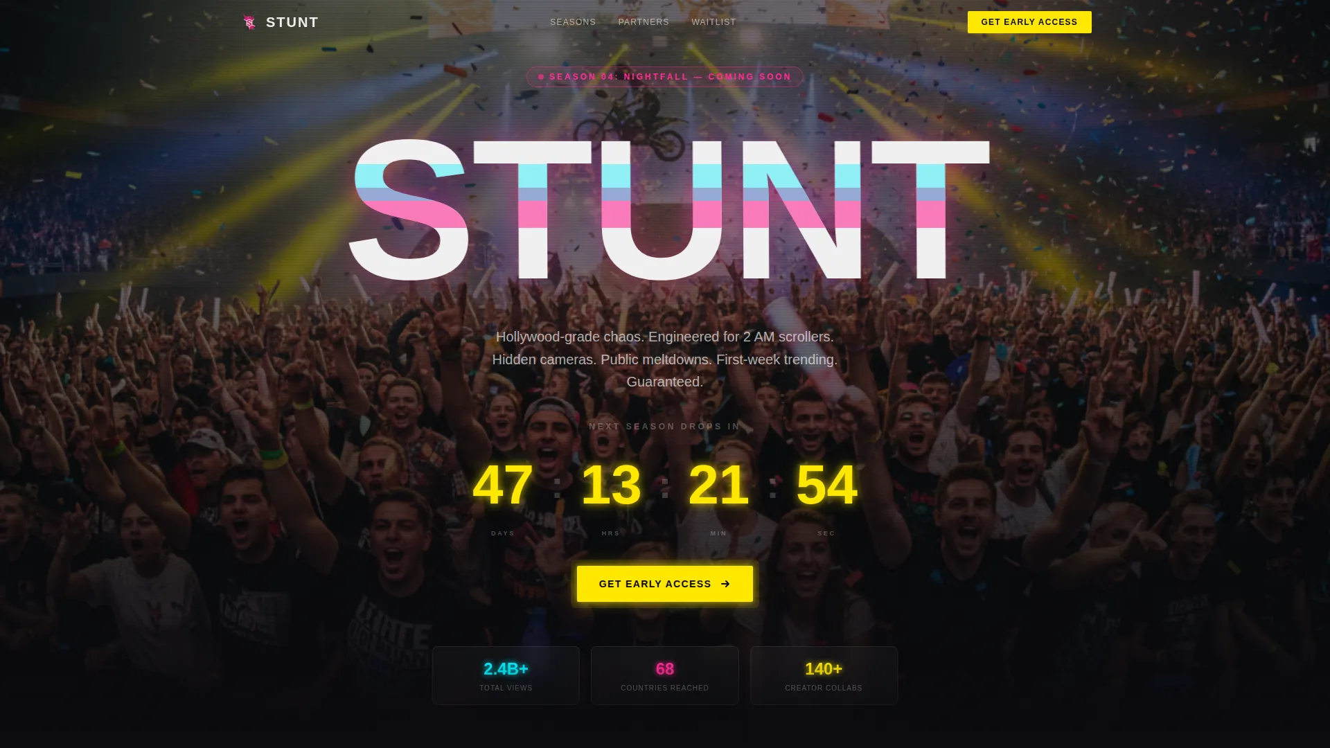 Viral Challenge Production Landing Page Template
