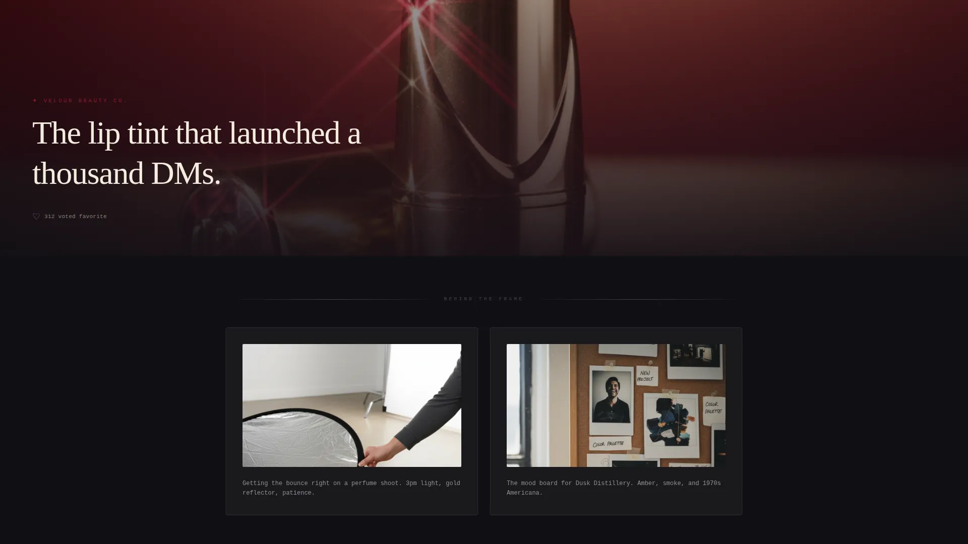 Retro Photography Studio Landing Page Template