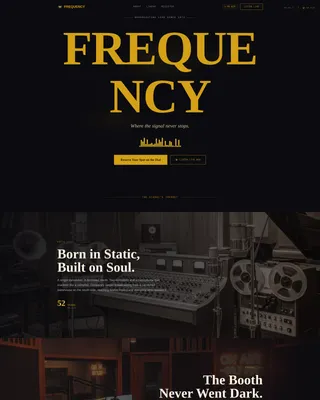 Radio Station Event Landing Page Template