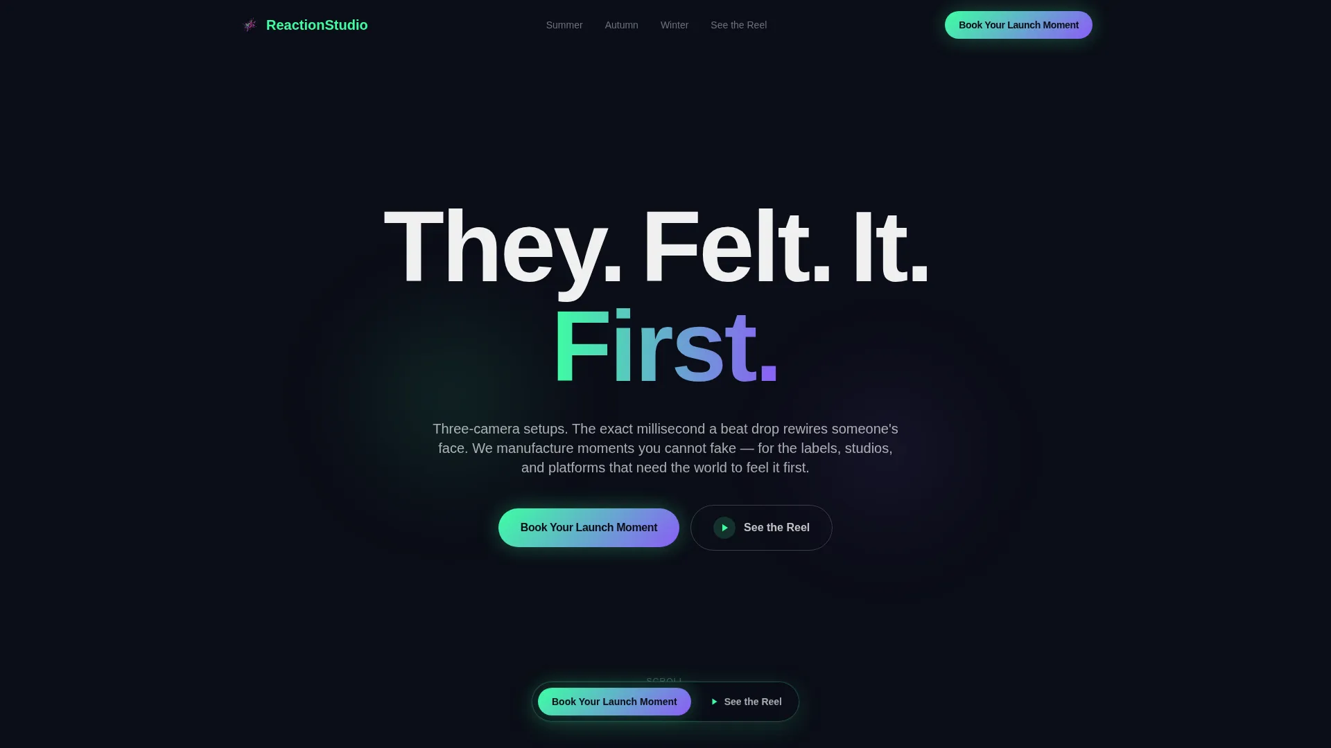 Electric Reaction Landing Page Template