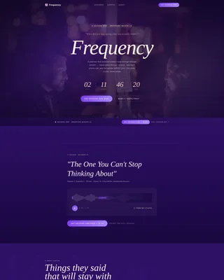 Podcast Landing Page Template for Relationship Shows