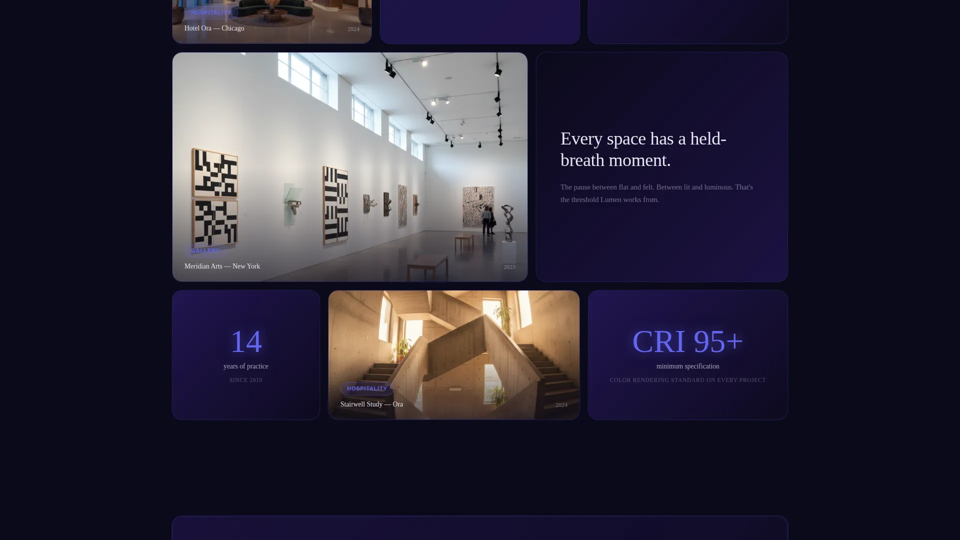 Lighting Designer Portfolio Landing Page Template