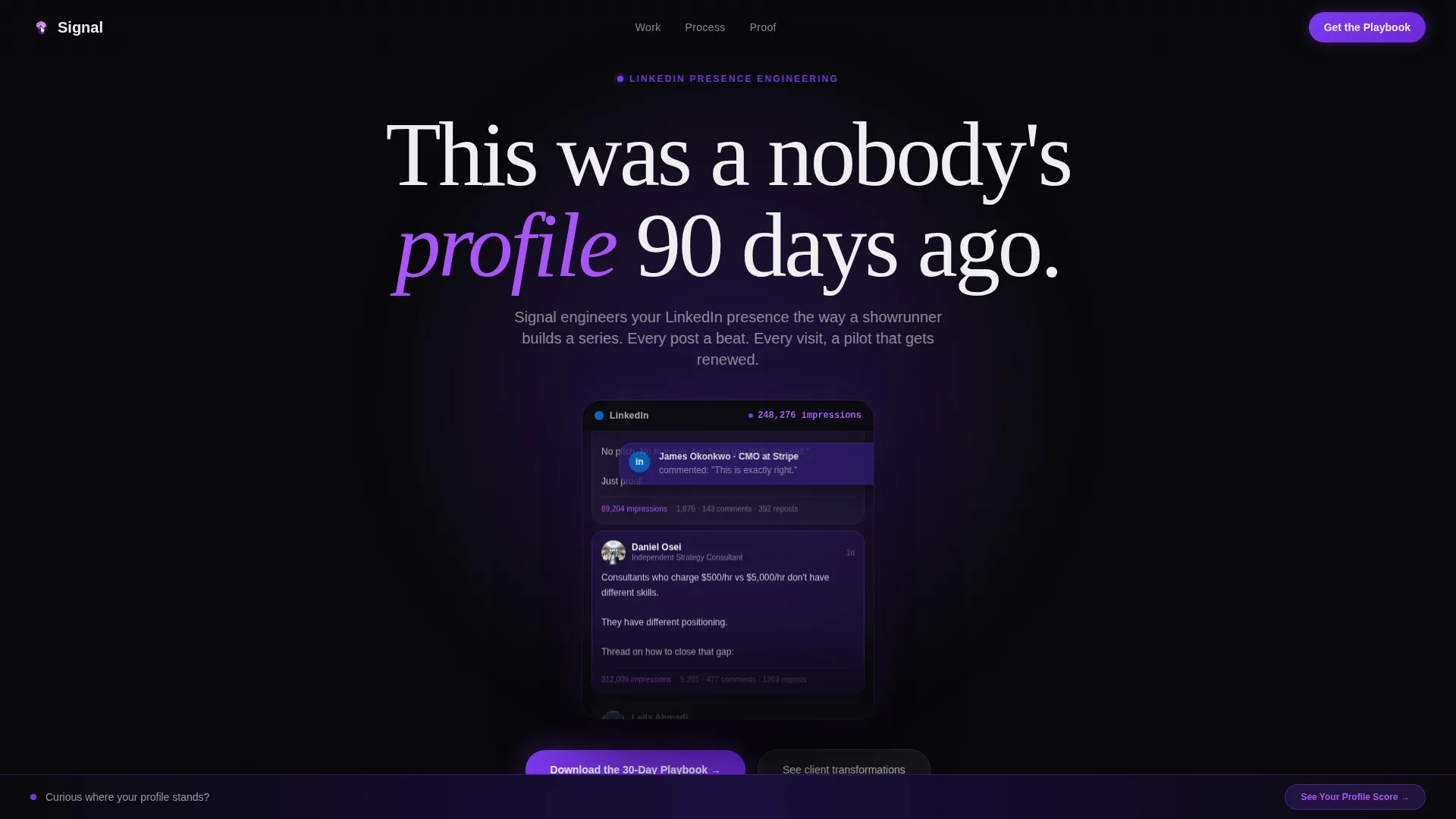 LinkedIn Marketing Agency Landing Page Template