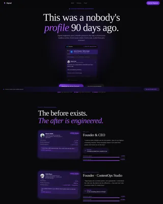 LinkedIn Marketing Agency Landing Page Template