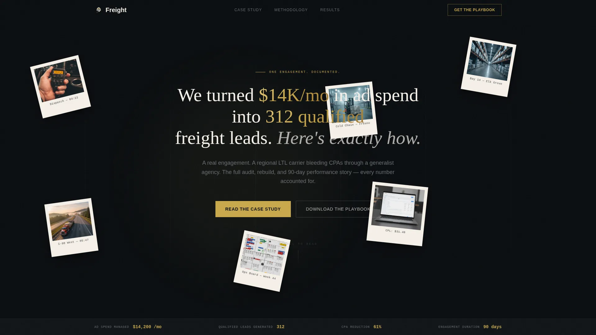 Credible Logistics Landing Page Template