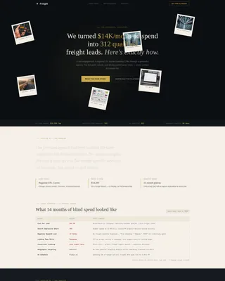 Credible Logistics Landing Page Template