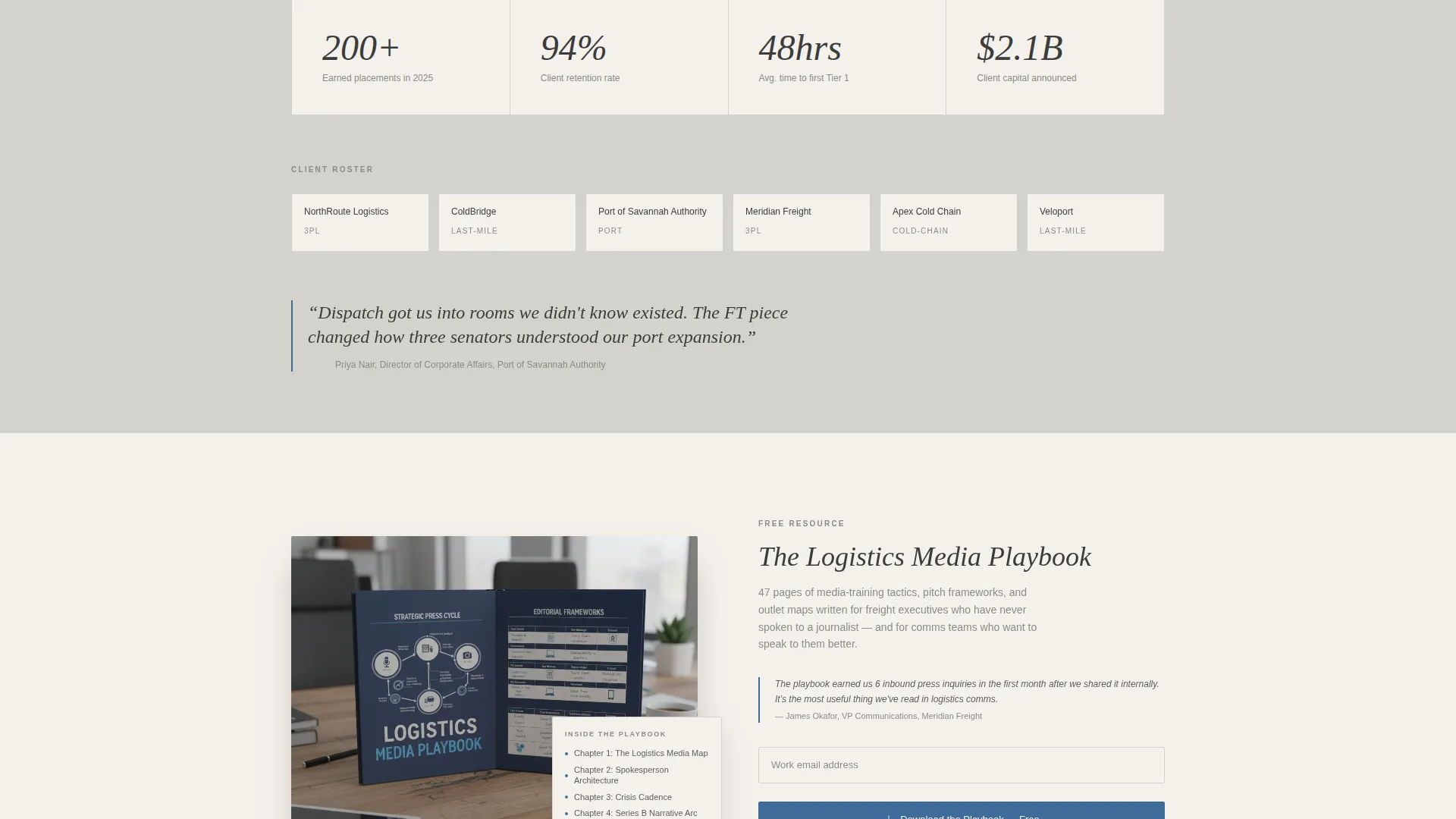 Logistics Marketing & Agency Portfolio Website Template