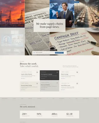 Logistics Marketing & Agency Portfolio Website Template