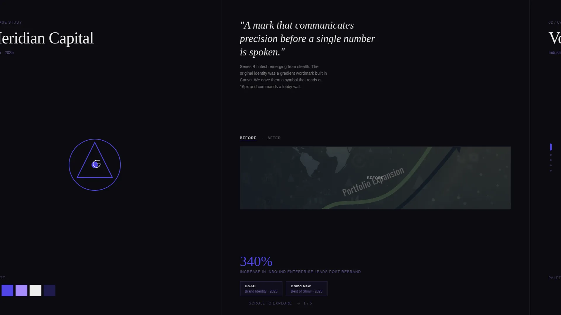 Logo & Identity Design Agency Landing Page Template