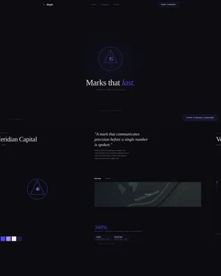 Logo & Identity Design Agency Landing Page Template