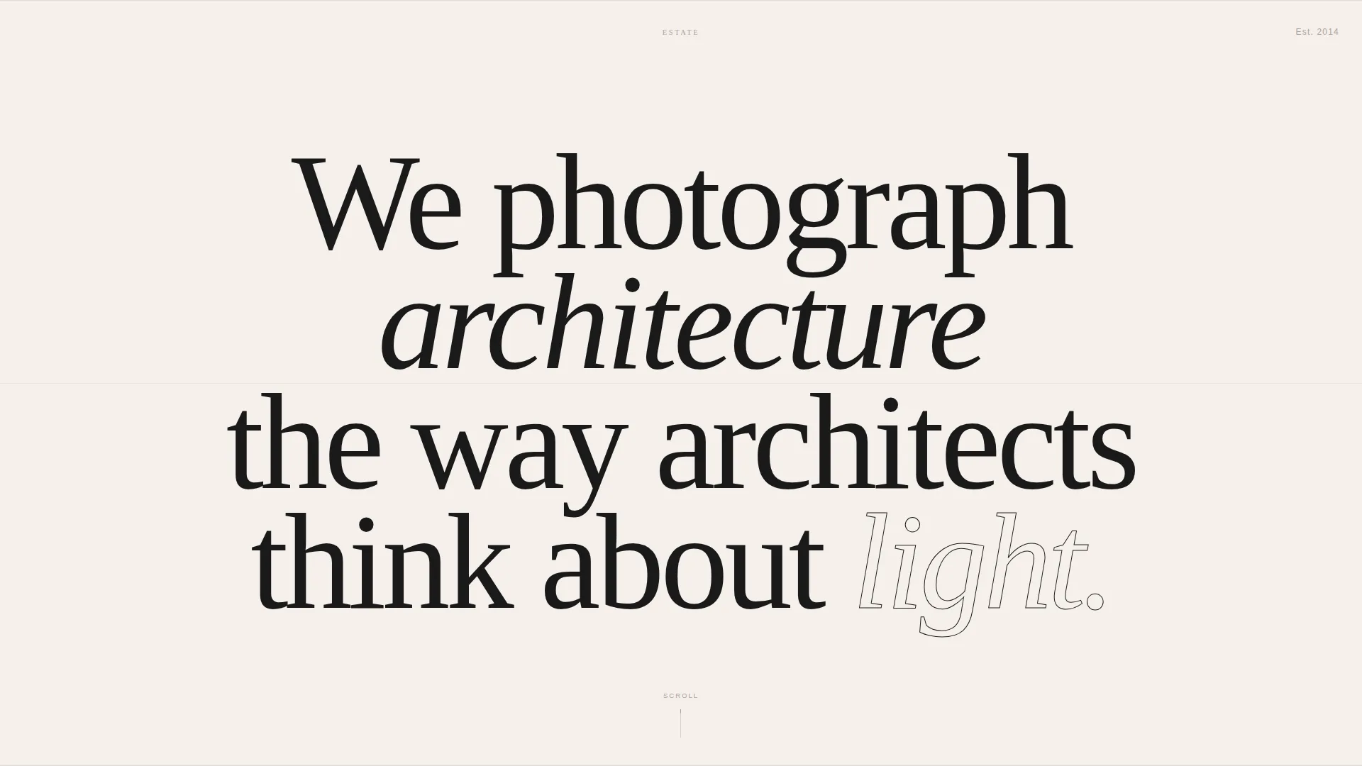 Luxury Architecture Portfolio Landing Page Template