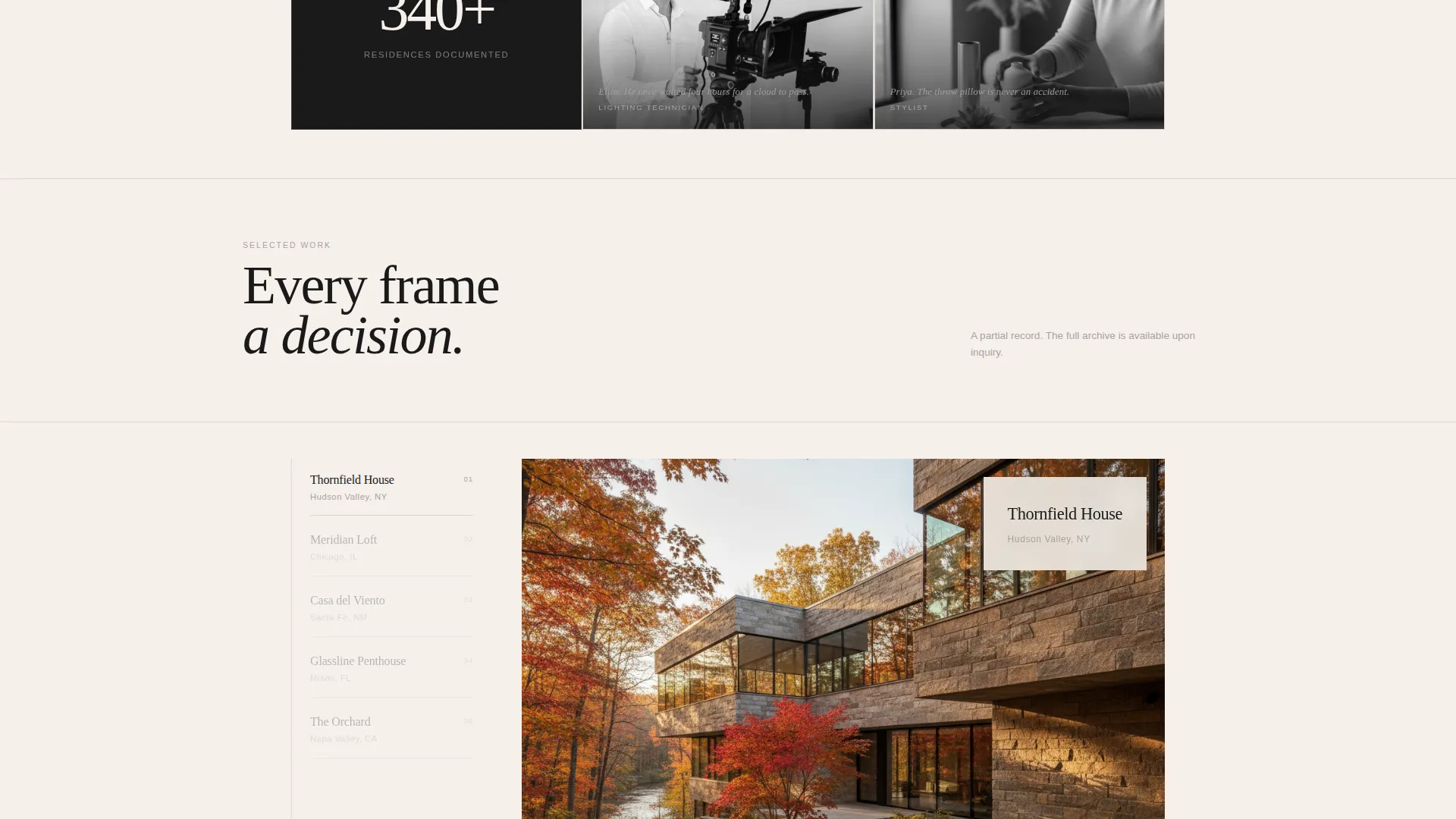 Luxury Architecture Portfolio Landing Page Template
