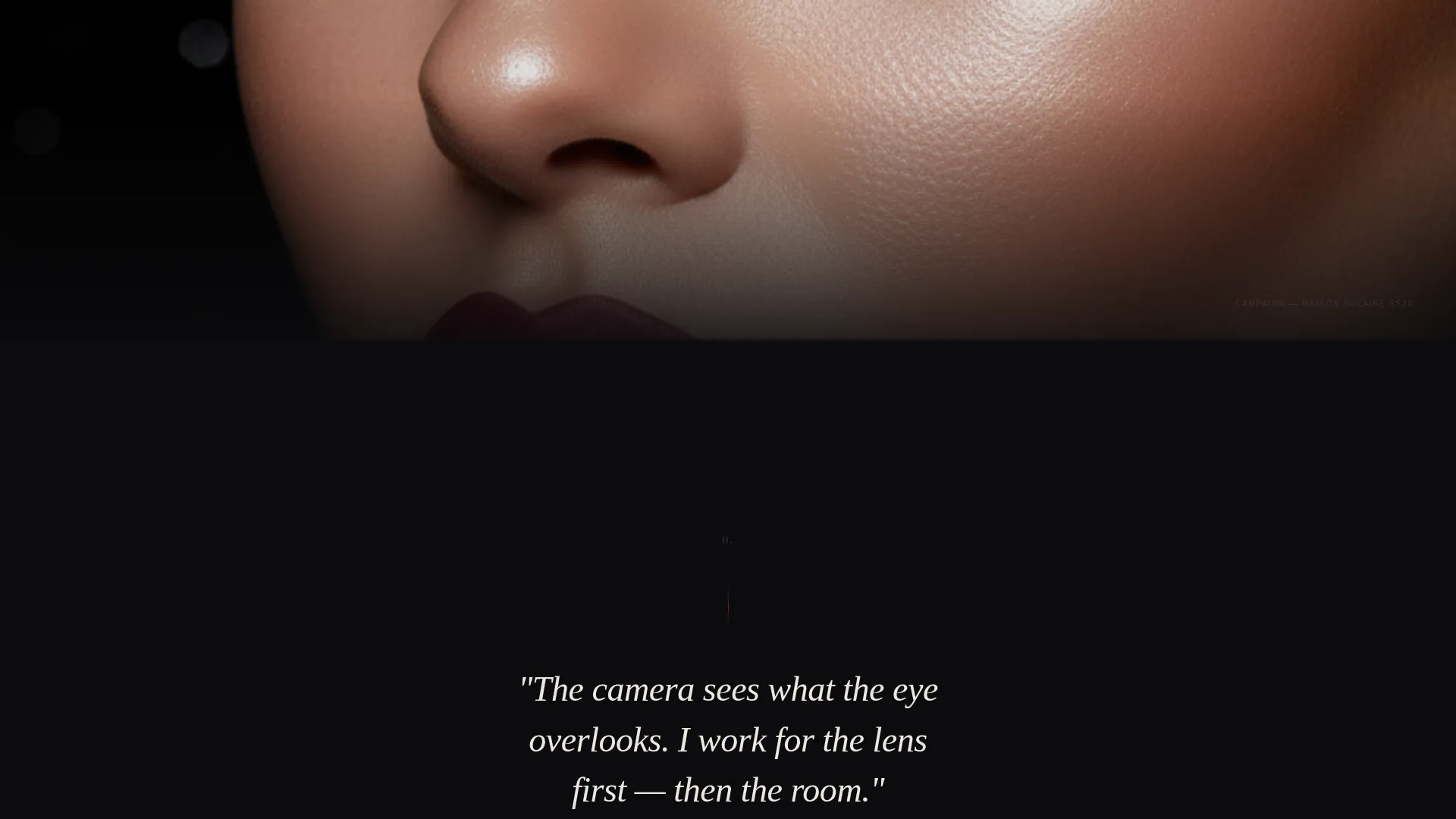 Dark Theme Makeup Artist Landing Page Template