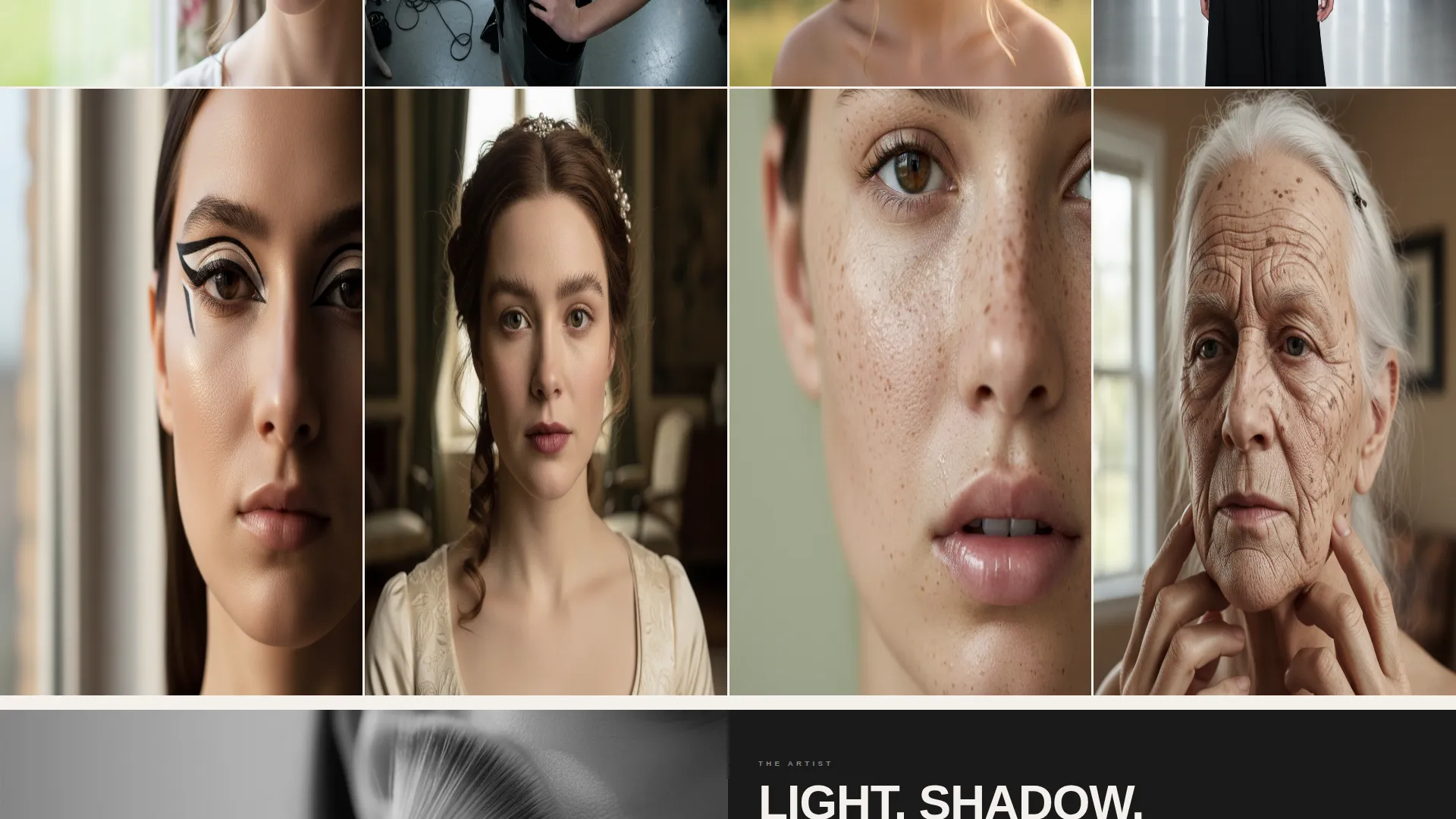 Bold Makeup Artist Video Portfolio Landing Page