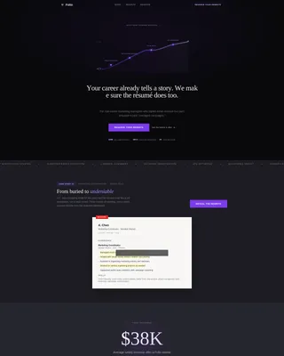 Marketing Manager Resume Service Landing Page
