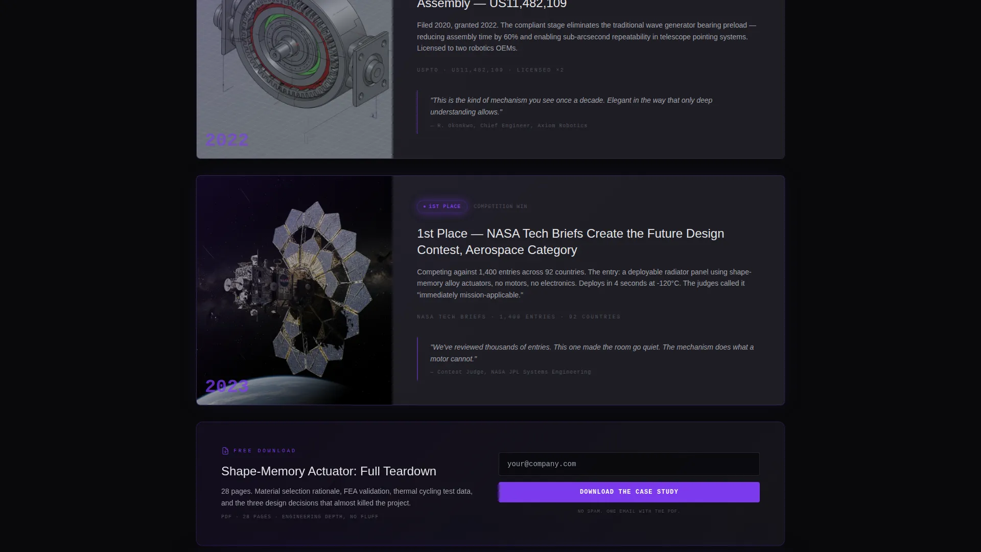 Mechanical Engineer Profile Specialist Pre-Launch Website Template