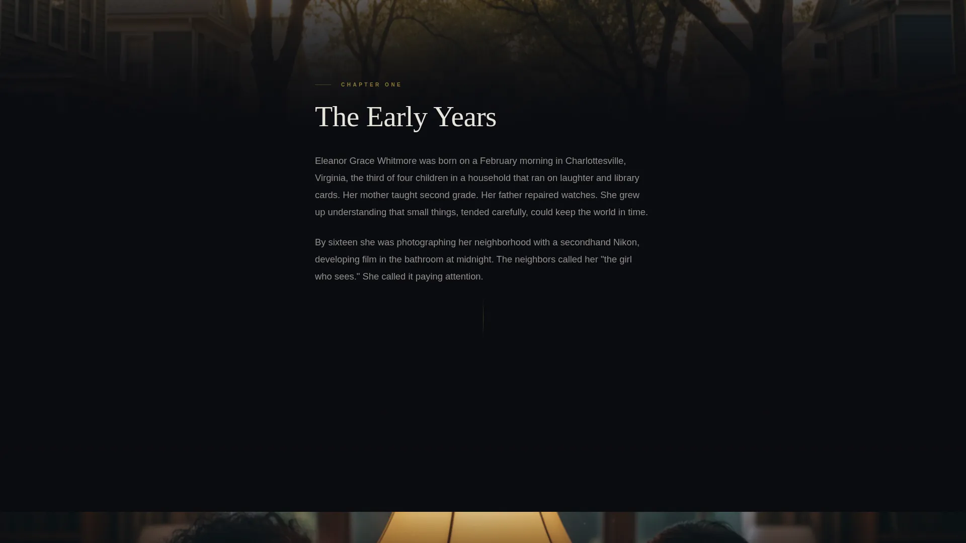 Immersive Memorial Fundraiser Landing Page Template