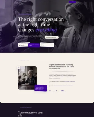 Mentorship Matching Profile Landing Page Template