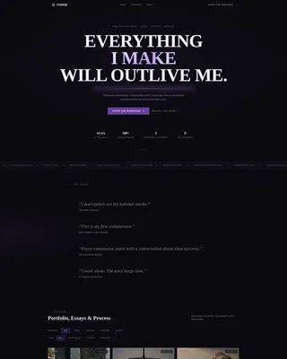Bold Metalsmith Blog & Portfolio Landing Page