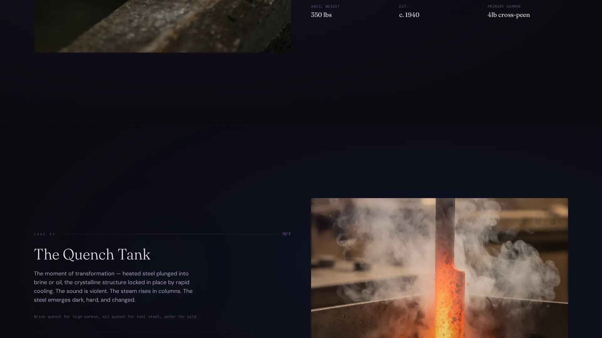 Immersive Metalsmith Portfolio Landing Page Template