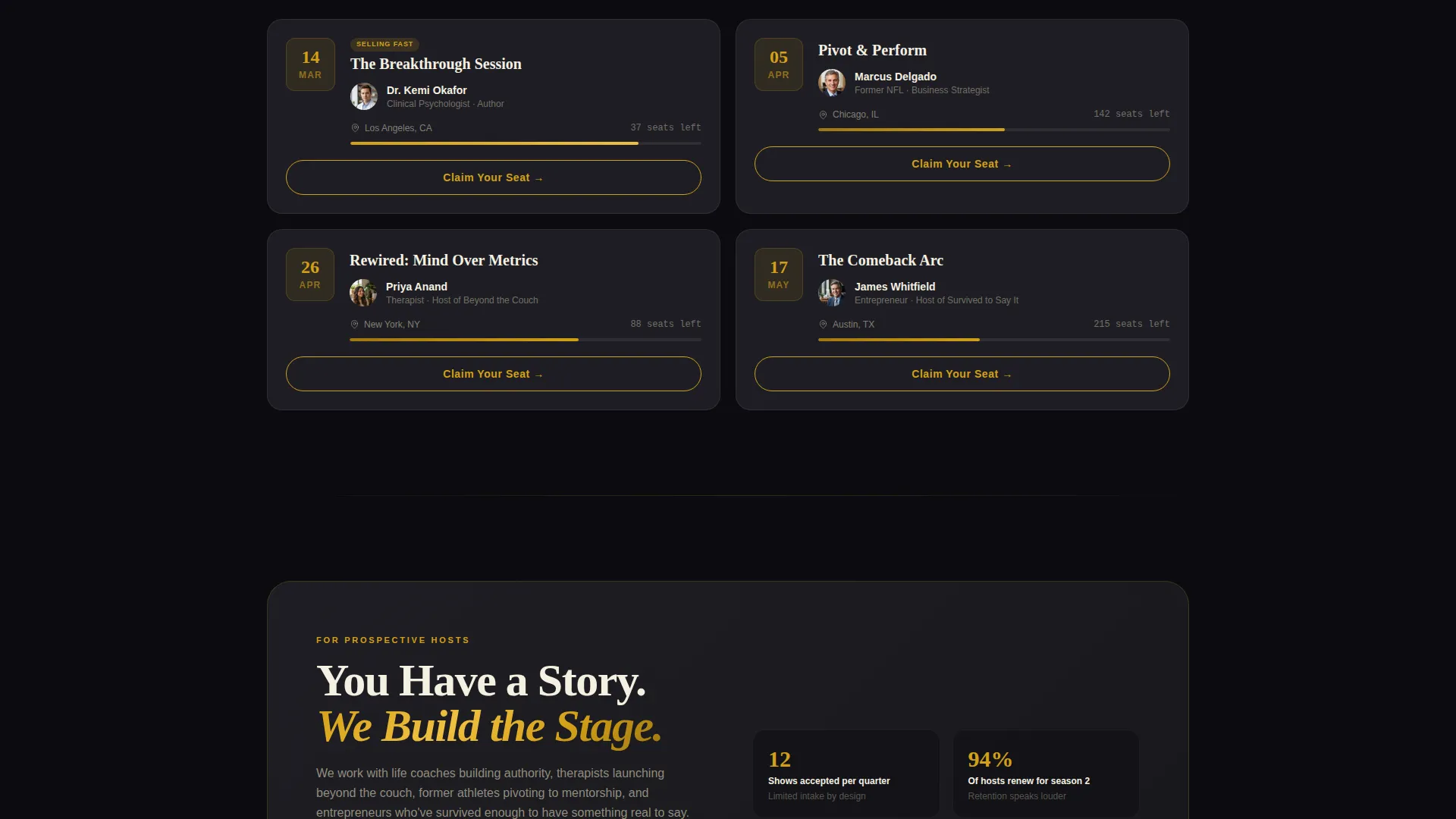 Electrifying Podcast Landing Page Template