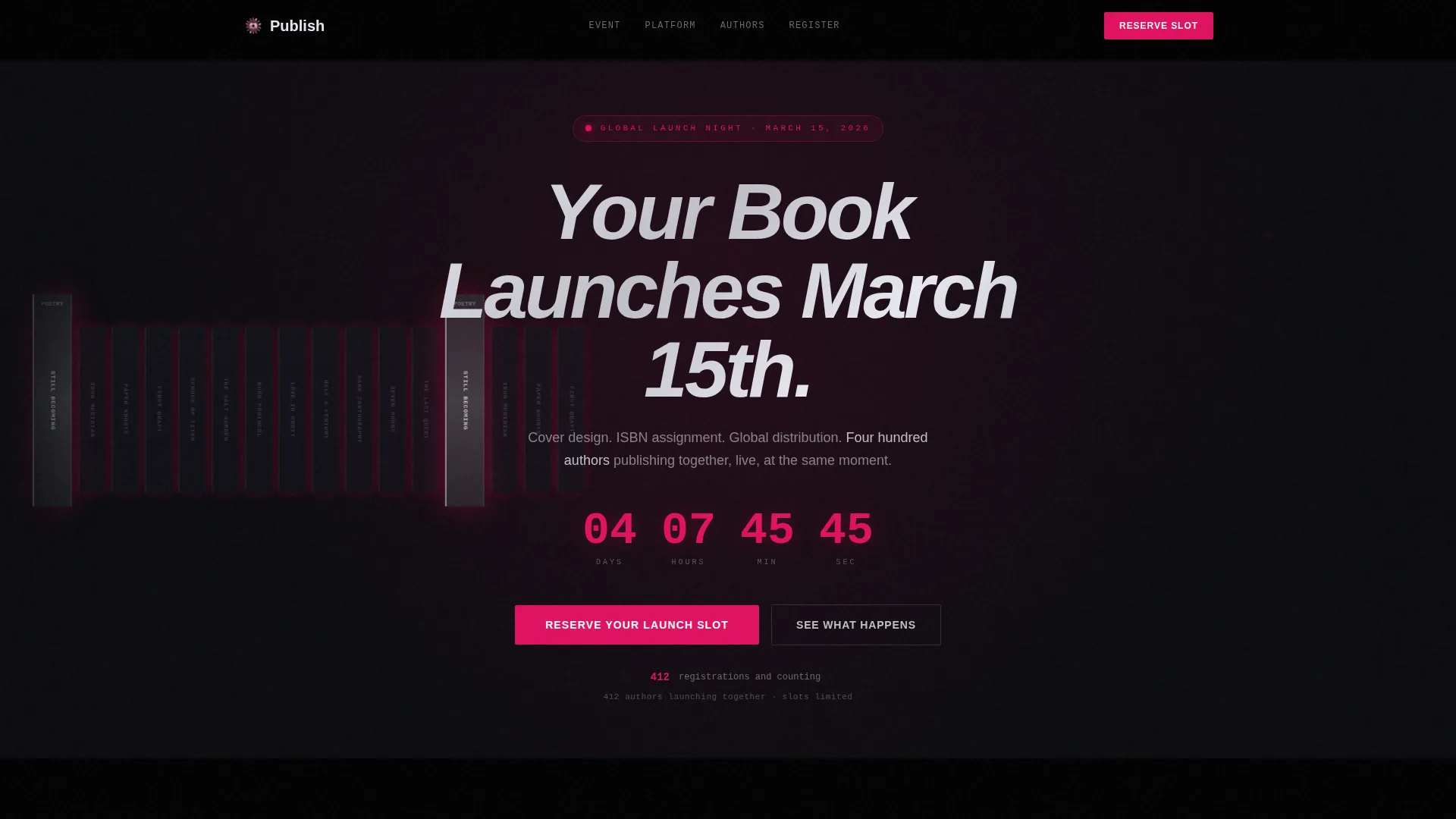 Expert Publishing & Book Industry Pre-Launch & Coming Soon Website Template