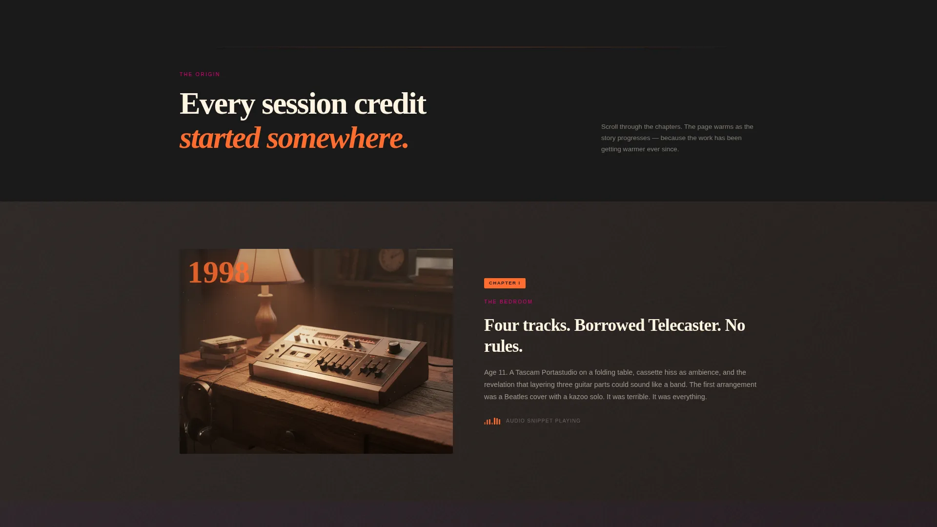 Musician Event Landing Page Template | Session