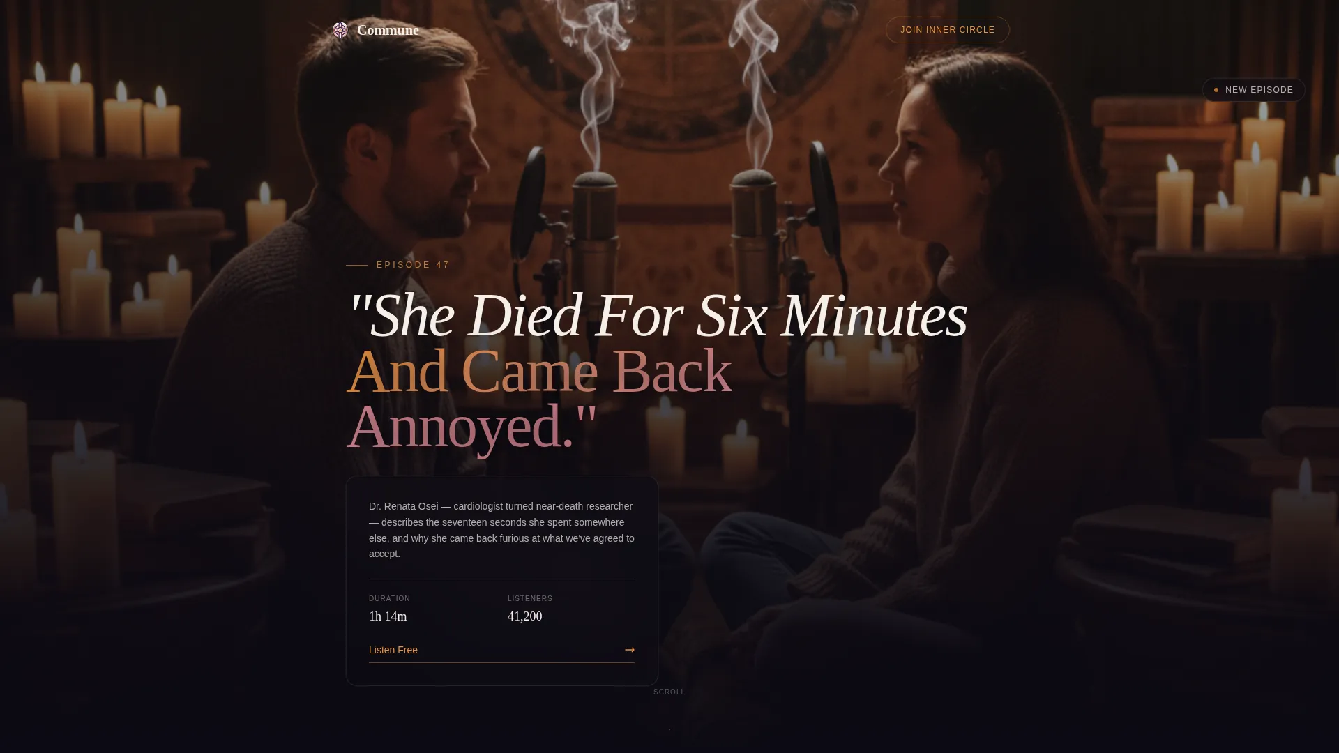 Spirituality Podcast Landing Page Template