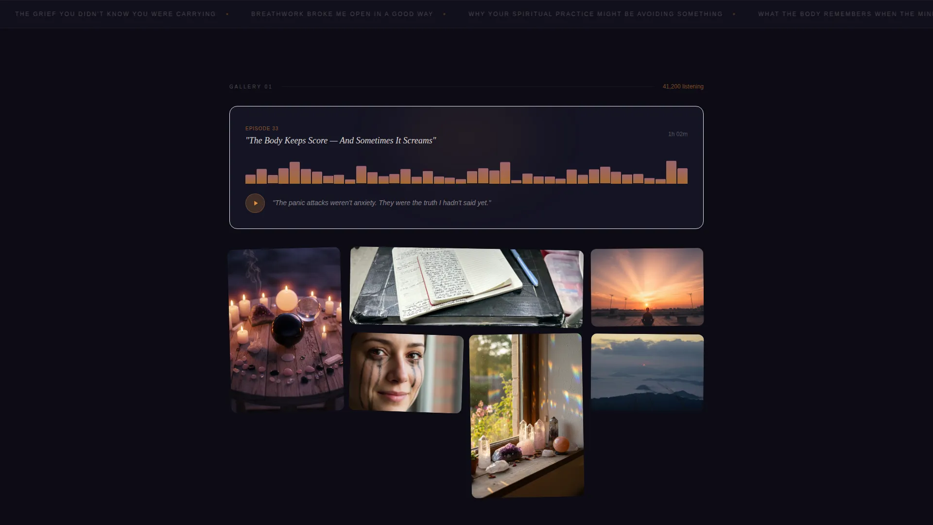 Spirituality Podcast Landing Page Template