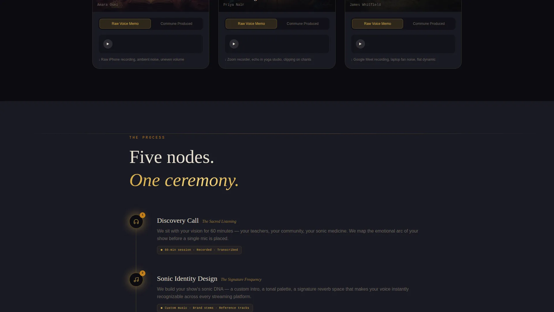 Spirituality Podcast Production Landing Page Template