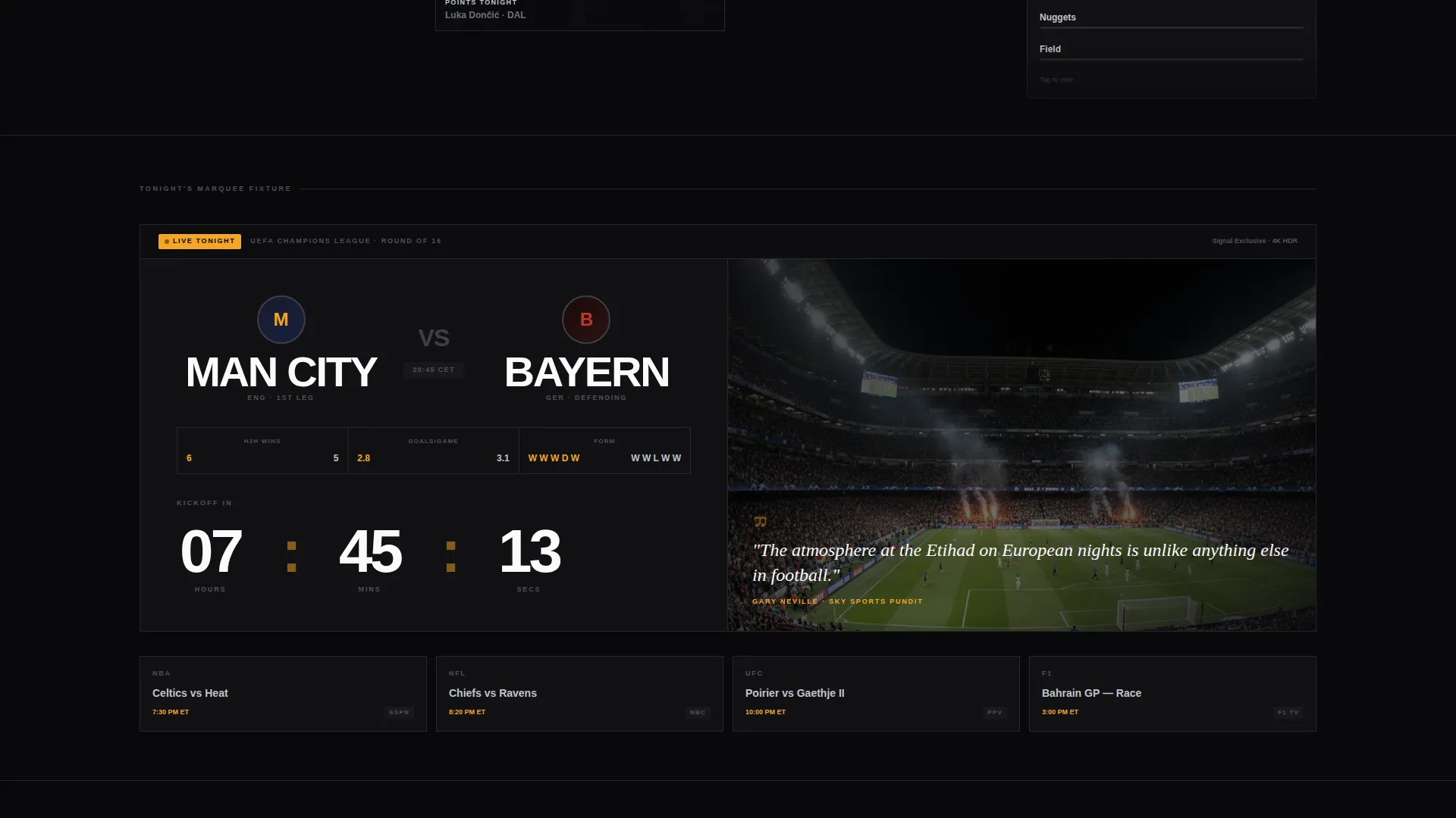 Sports Streaming App Download Landing Page Template