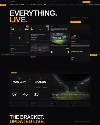 Sports Streaming App Download Landing Page Template