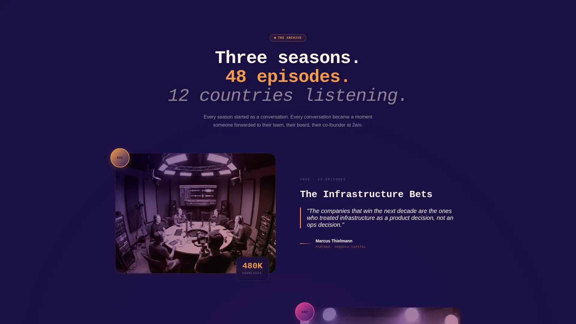 Immersive Podcast Production Landing Page Template