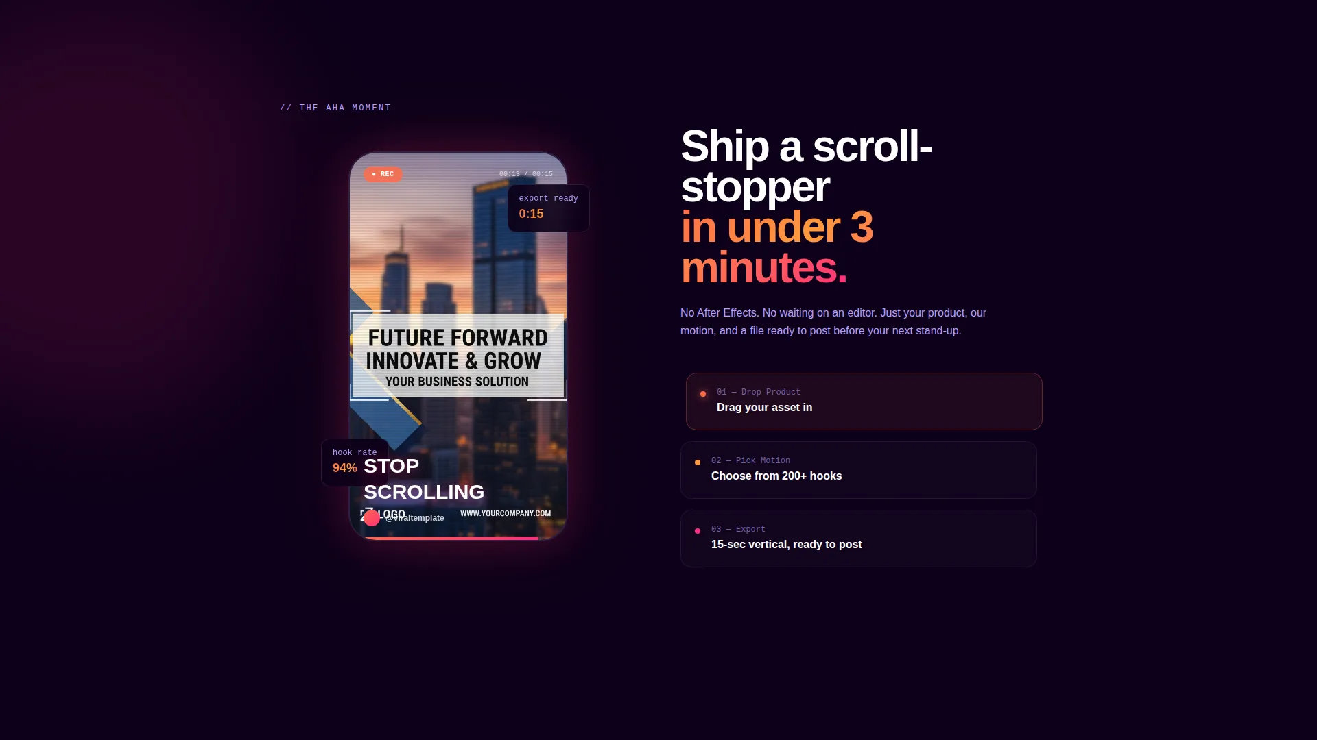 TikTok Ad Creative Landing Page Template