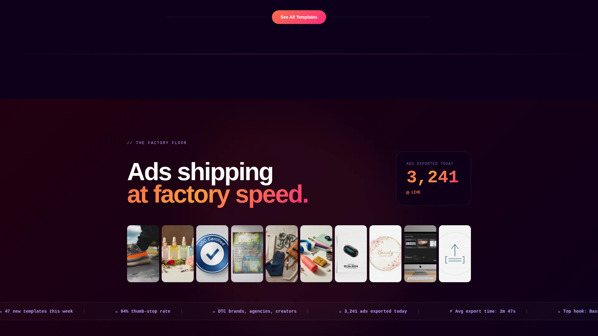TikTok Ad Creative Landing Page Template