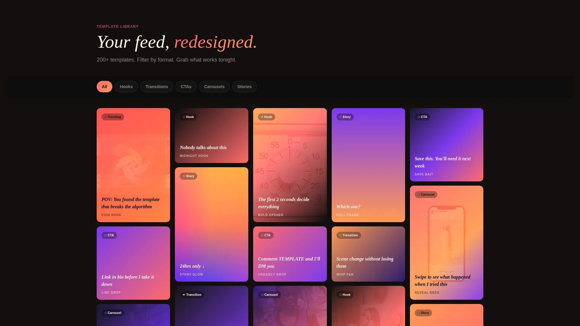 TikTok Post Template Landing Page for Creators
