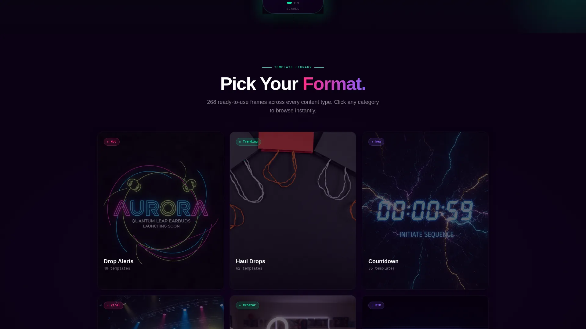TikTok Story Template Landing Page for Creators