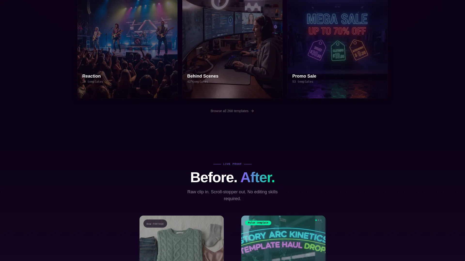 TikTok Story Template Landing Page for Creators