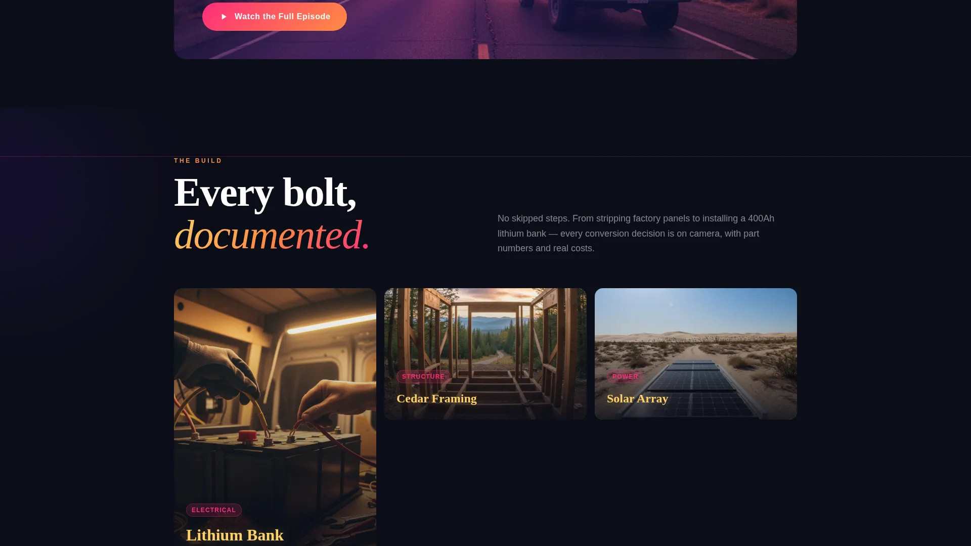Breathtaking Van Life Landing Page Template