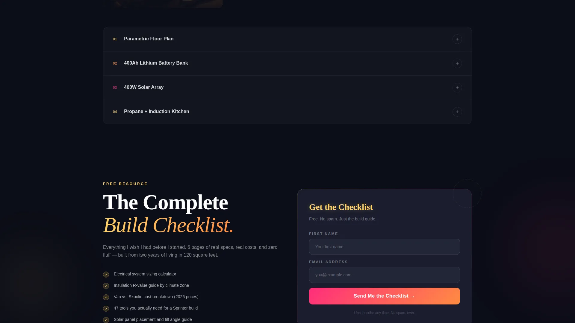 Breathtaking Van Life Landing Page Template