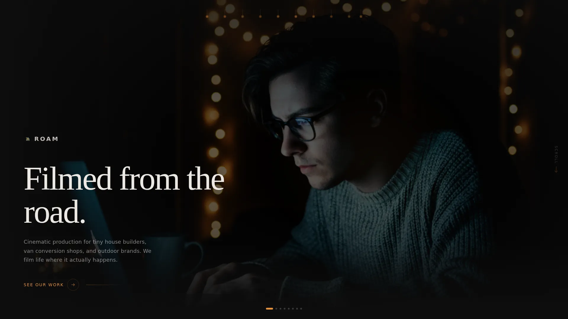 Cinematic Van Life Vlog Production Landing Page