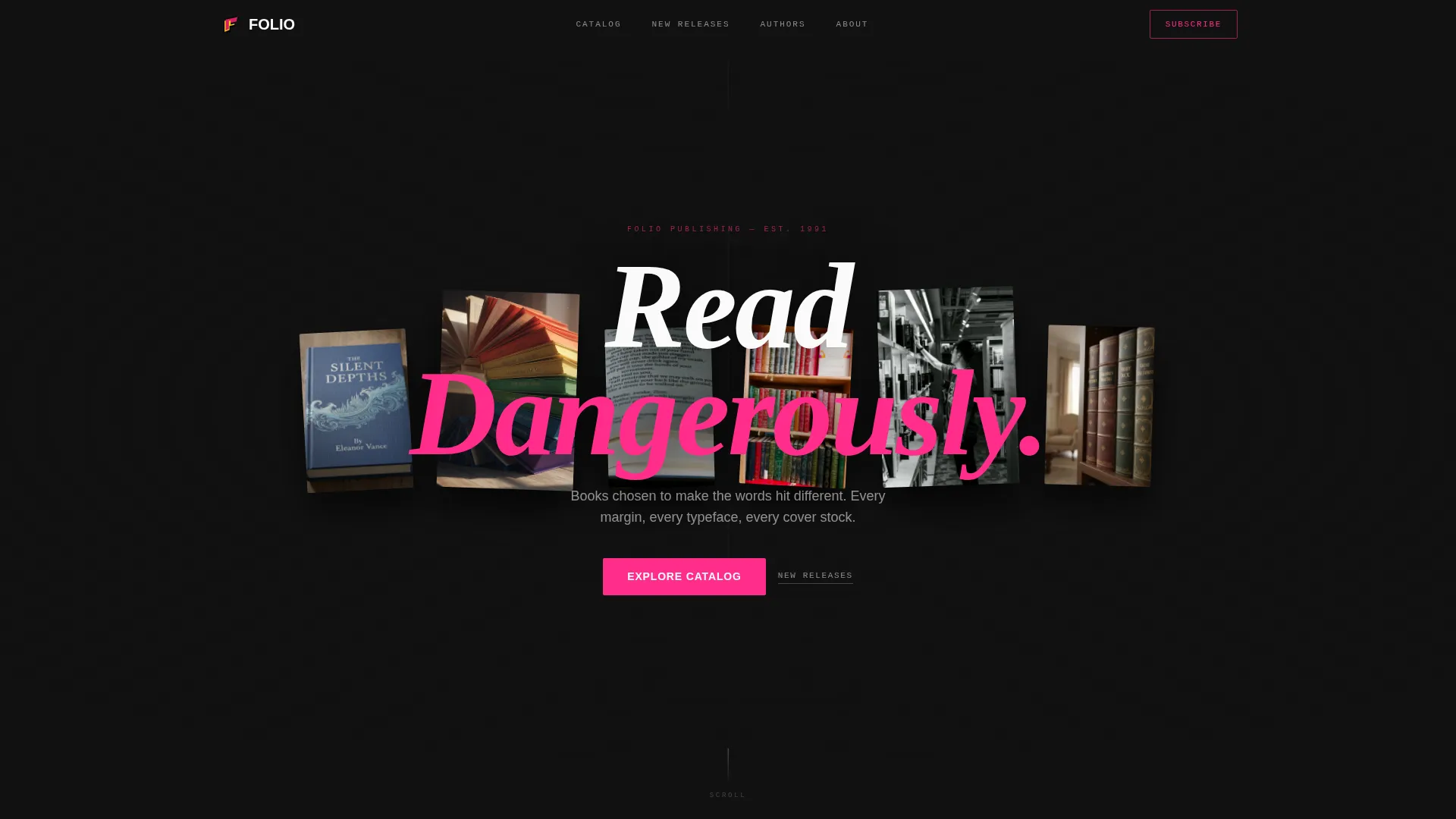 Publishing & Book Industry Professional Website Template
